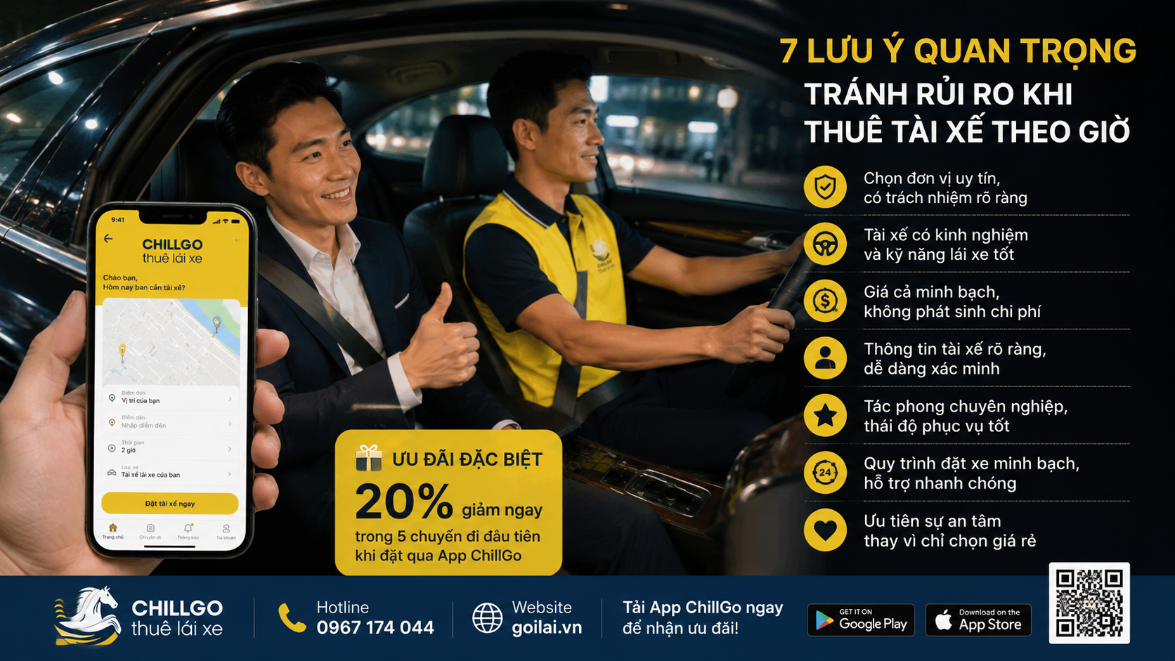 7 Lưu Ý Quan Trọng Tránh Rủi Ro Khi Thuê Tài Xế Theo Giờ